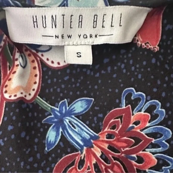 HUNTER BELL Navy Floral Maxi Dress S - Picture 6 of 8